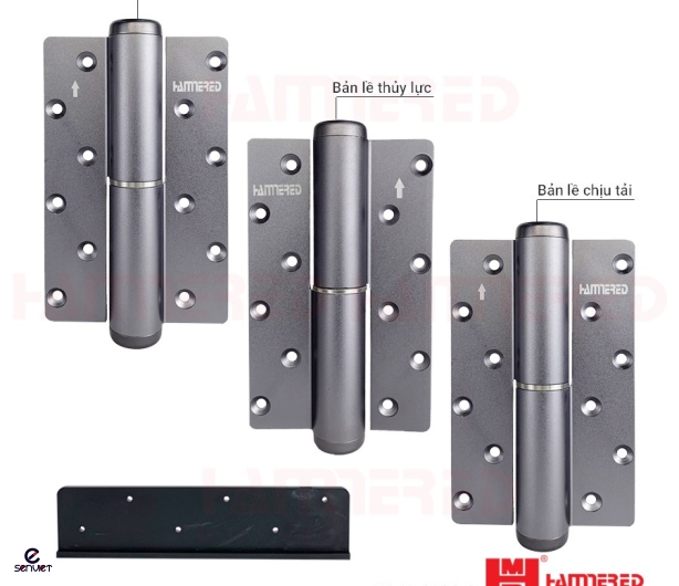 BẢN LỀ CỬA THỦY LỰC 90° DỪNG GÓC MỞ 160°, TẢI TRỌNG 40-50KG HMR 6180