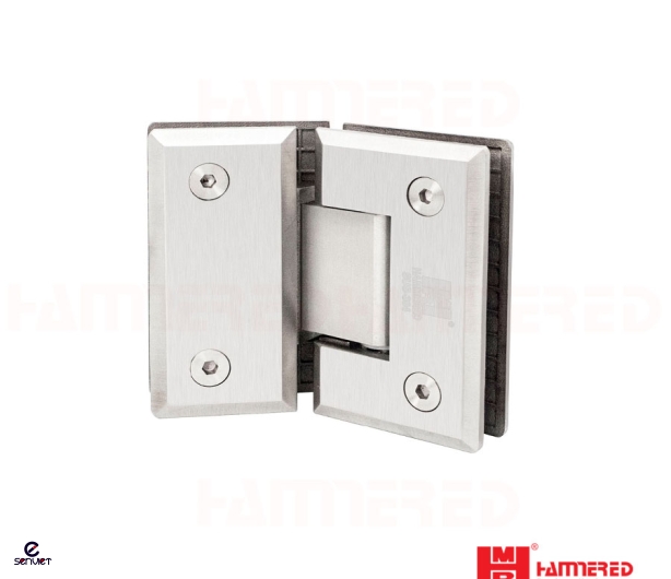 BẢN LỀ KẸP KÍNH 135° VÁT INOX BÓNG HMR 8002.135PSS