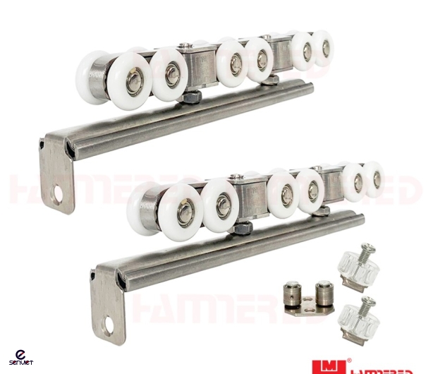BÁNH XE LÙA CỬA 12 BÁNH INOX HMR 1012SS