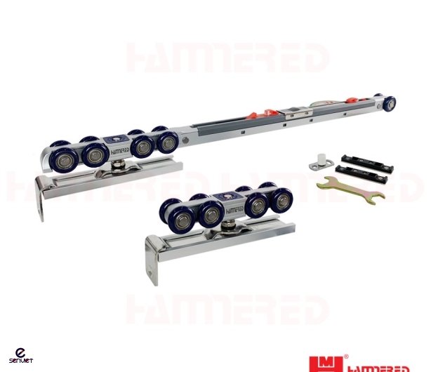 BỘ BÁNH XE LÙA CỬA 8 BÁNH GIẢM CHẤN 2 CHIỀU HMR 828-2