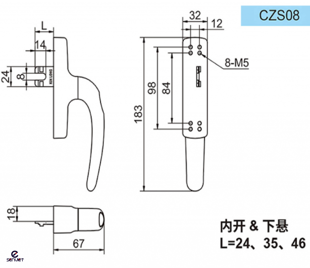 TAY NẮM CZS08