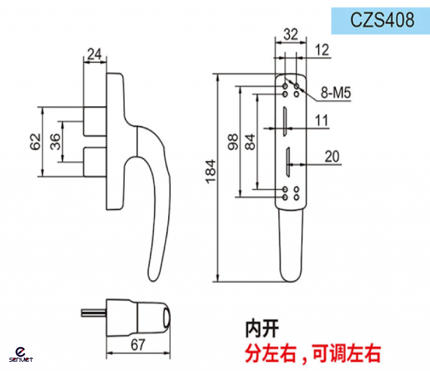 TAY NẮM CZS408