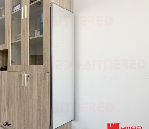 GƯƠNG XOAY ÂM TỦ RAY GIẢM CHẤN MÀU XÁM HMR/YWD 120