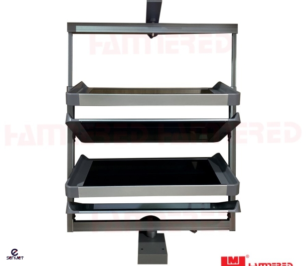 KỆ GIÀY MẶT KÍNH XOAY 180 ĐỘ HMR 8004/6/8/10K