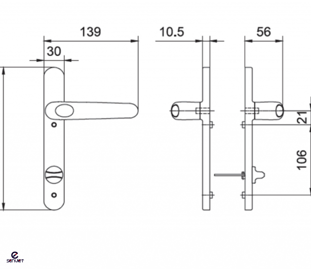 TAY NẮM MZS108A/T